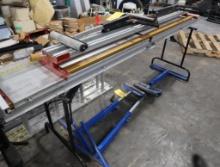 LOT: Van Mark Trim A Table TAT60, (3) Kobalt Roller Stands & (2) Other Rollers