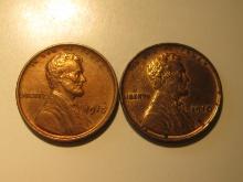 2x 1910 USA Wheat Pennies