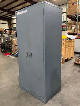 GLOBAL INDUSTRIAL CABINET WITH CONTENTS, APPROX 36€� W x 24€� L x 78€� T