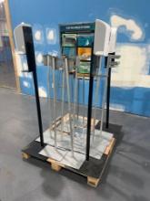 ASSORTED SANITIZING STATIONS & SIGN DISPLAYS