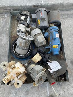 ASSORTED PALLET OF MOTORS AND PUMPS