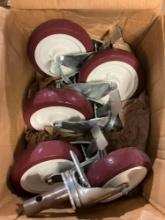 ( 5 ) PATSON CASTERS WITH BRAKES MODEL 08200 200/8