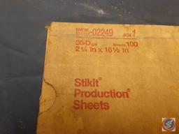 Sand Paper Sheets 2 3/4in. x 16 1/2in. (partial)