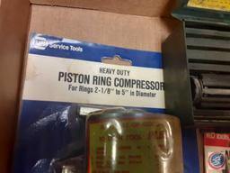 Napa Piston Ring Compressor 2 1/8in. to 5in. Diameter, KD Tools Valve Guide Cleaner Adjustable,