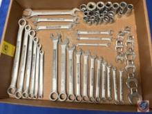 Assortment of Craftsman Wrenches and Sockets