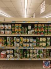 Variety of canned vegetables