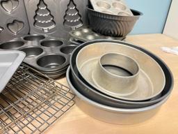 Group of Baking Pans and Racks