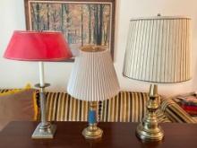 Group of 3 Vintage Lamps