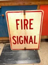 Metal Fire Signal Metal Sign