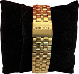 1980s Vintage Seiko Chronograph Quartz Gold