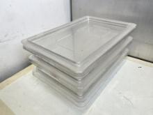 Cambro Half Size 2” Deep Polycarbonate Food Storage Container w/Lid