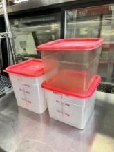 Polycarbonate Food Storage Containers w/Lid