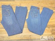 (2) Women's Ariat & BKE Denim Jeans