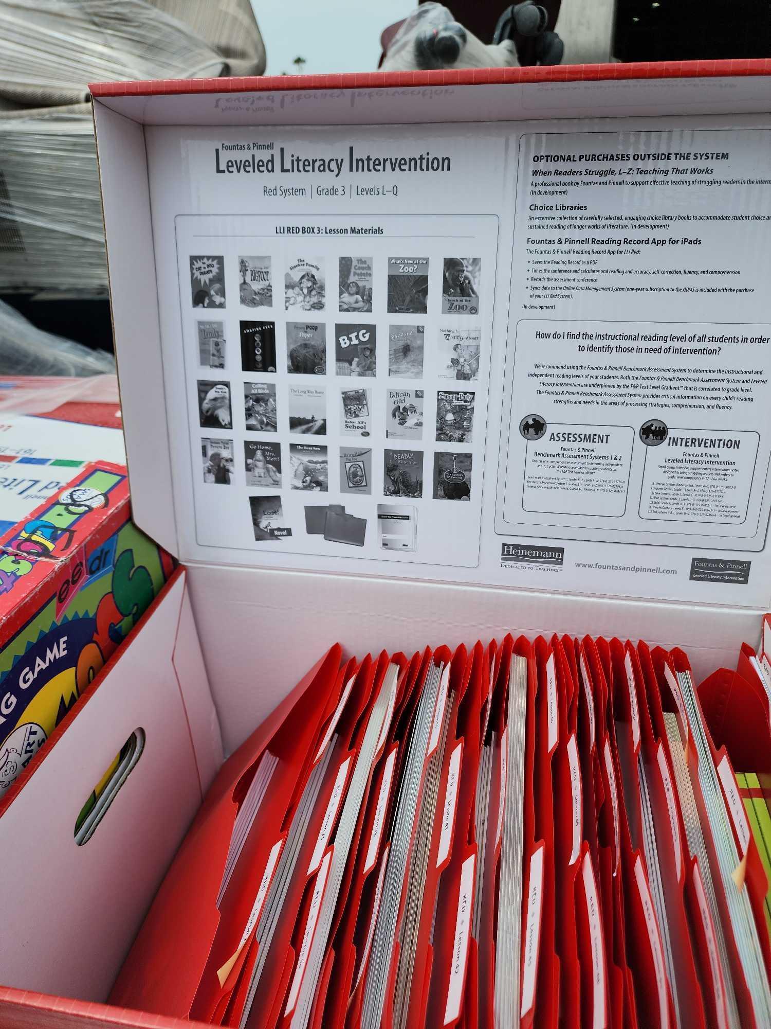 (4) Boxes of Leveled Literacy Intervention for Grade 3, Student Books, Children Toys