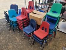 (1) Adult Rolling Chair, Group of Children Chairs, Group of Childrens Books
