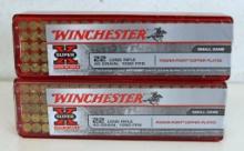 2 Full 100 Round Cases Winchester Super X .22 LR 40 gr. Cartridges Ammunition...