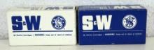 2 Full Vintage Boxes S&W .22 LR Cartridges Ammunition - Standard Velocity, Max-Velocity...
