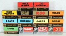 14 Full Different Boxes RWS Dynamit...Nobel Made in Germany .22 Cartridges Ammunition...