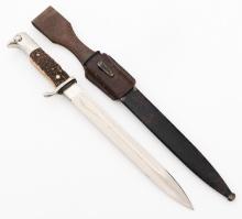 WWII GERMAN K98 STAG HORN BAYONET by ERNST PACK