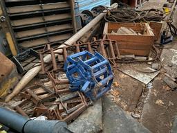 Remaining Contents of Building; Conveyor Parts, Equipment Parts, Cable Strings, Assorted Plumbing,