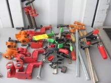 Large Selection of Woodworking Clamps