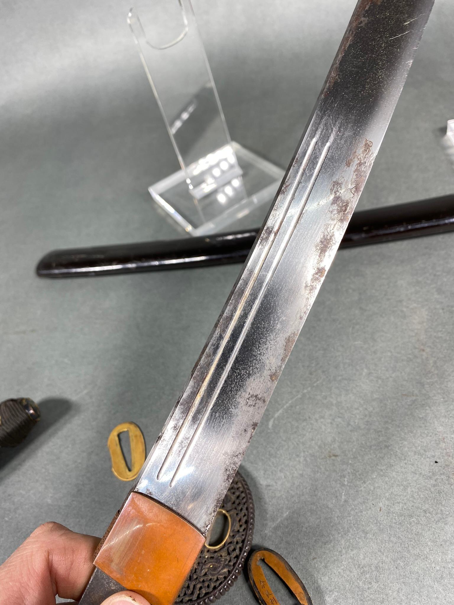 JAPANESE WAKIZASHI SAMURAI SWORD IN FITTINGS