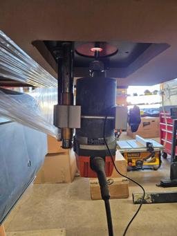 Rigid table saw with router attachment