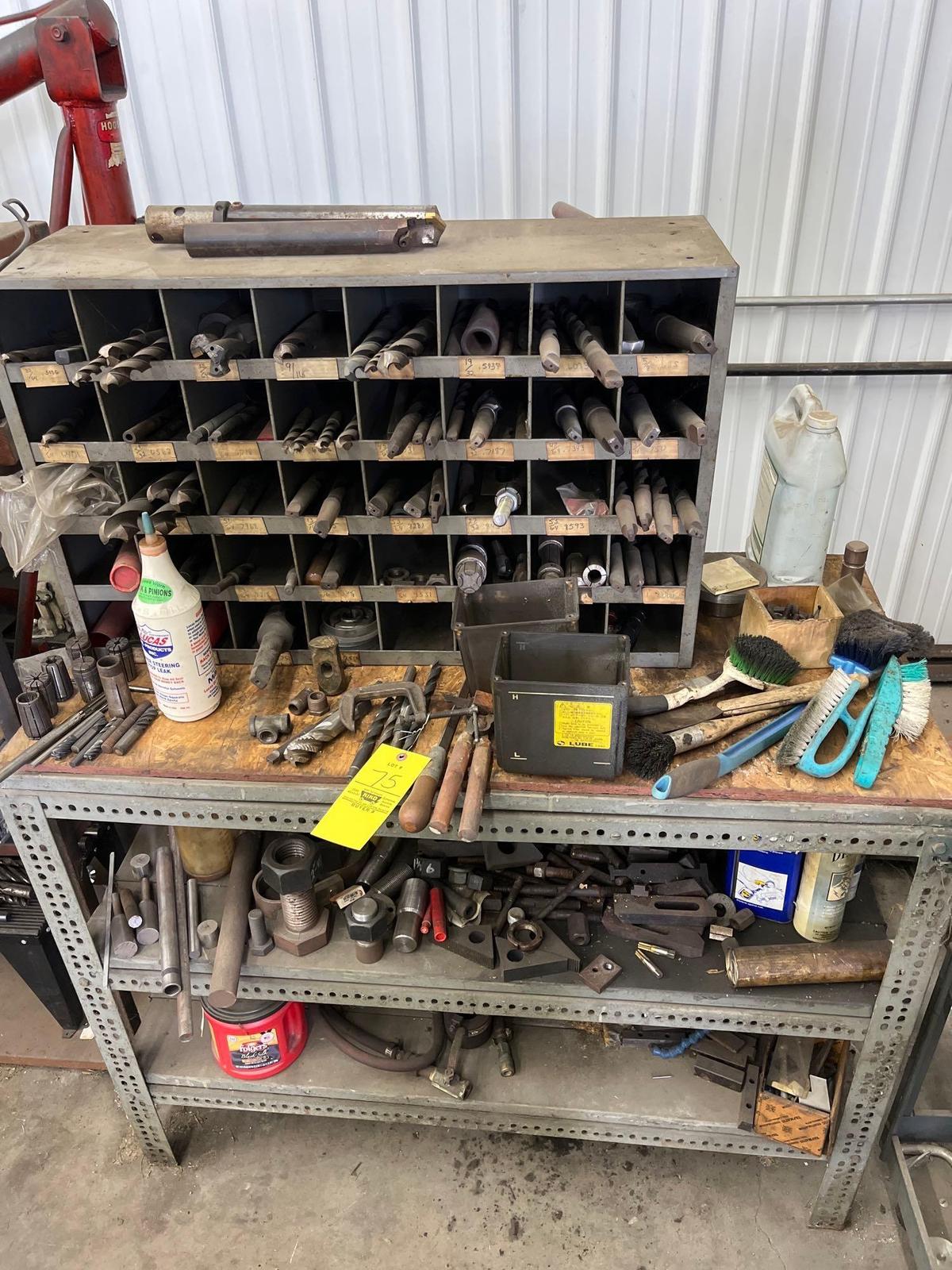 Tool Holders, Bits, Tooling with Work Table
