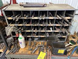 Tool Holders, Bits, Tooling with Work Table