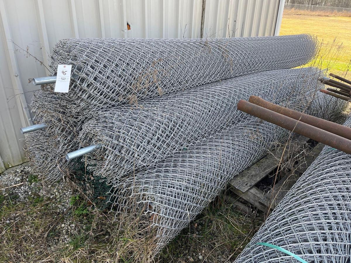 (6) Roll Of New 14ft Chain Link Fence