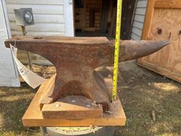 large anvil in stand