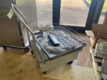 Stainless Steel Cart W/ Kitchen Equipment