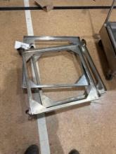 3 stainless steel square frames