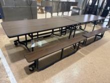 uniframe rollaway cafeteria table