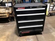 Tool box, black bottom section with casters, new.