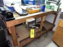 Work Table with Wilton Vise * CONTENTS ARE NOT INCLUDED*
