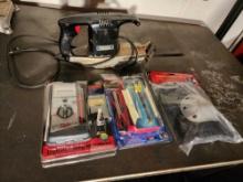 4 Piece Lot of Sears Craftsman Saw, Multi Meters and Knee Pads