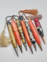 (7) vintage plastic miniature mechanical pencils