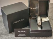 Fantastic Ladies Movado wrist watch, running, with box & papers
