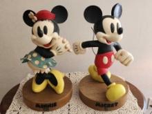 Oversized Disney Mickey & Minnie Mouse figures