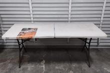 Lifetime Plastic 6ft Folding Table
