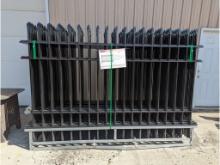 220' of 7' Tall Wrought Iron Fence Panels, No Posts