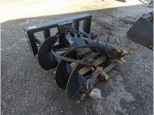 Used Greatbear Skid Steer Auger w/ 3 Bits