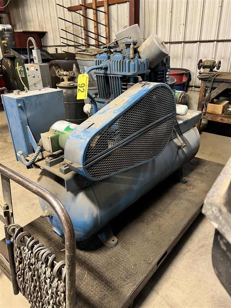 QUINCY MODEL FF325 2-STAGE HORIZONTAL AIR COMPRESSOR, 3PH