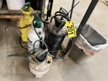 LOT OF 5-ASSORTED CHEMICAL SPRAYERS