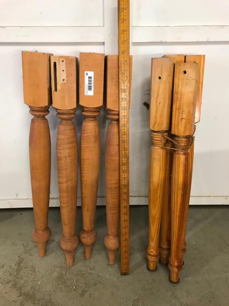 (2) Sets of Wood Table Legs