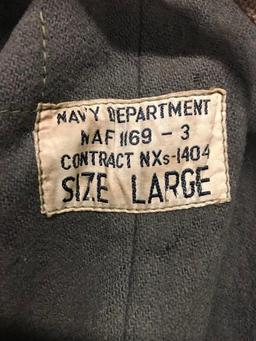 (3) 1940's Navy Work Overalls