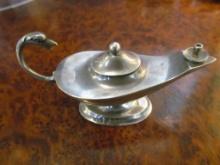 Tiny English Silver Hallmarked Lamp