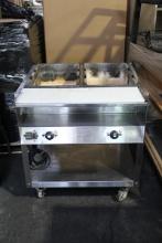 31IN. ELECTRIC 2-WELL HOT FOOD STEAM TABLE