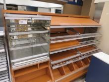 8FT STRUCTURAL CONCEPTS WALL BAKERY SHELVING W/2-DOOR CASE